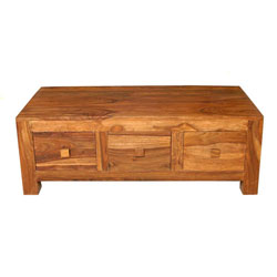 IFD Modular 3 Drawer Coffee Table - Sheesham Wood