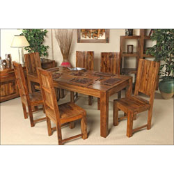 IFD Modular Dining Table & Chairs - Sheesham Wood