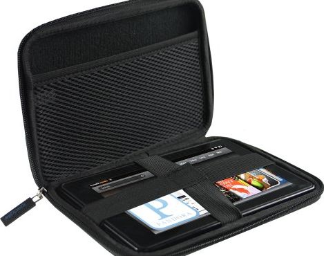 iGadgitz Black EVA Travel Hard Case Cover Sleeve for Google Nexus 7 2012 1st Generation Android 4.1 Tablet 8G
