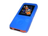 iGadgitz BLUE Silicone Skin Case Cover for Sony Walkman Video NWZ-S639 NWZ-S638 NWZS638 NWZS639 (NWZ-S639F, N