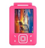 PINK Silicone Skin Case Cover for Creative Zen 2gb, 4gb, 8gb, 16gb and 32gb   Screen Protector