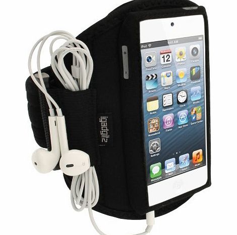 Water Resistant Neoprene Sports Gym Jogging Armband for Apple iPod Touch/iTouch 5th Generation 5G 32GB 64GB - Black