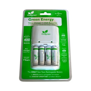 Green Energy Value Charger + 4 2000mAh AA