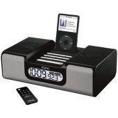 8 Dual Alarm Clock Radio For iPod (Black)