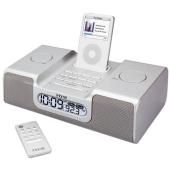 8 Dual Alarm Clock Radio For iPod (White)