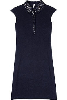 Iisli Sequin collar polo dress
