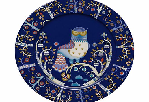 Iittala Blue Taika Plate, Dia.30cm, Blue