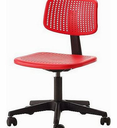 Ikea  ALRIK - Swivel chair, red