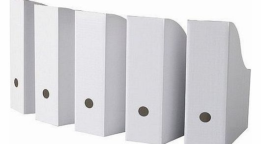 Ikea  FLYT - Magazine file, white / 5 pack