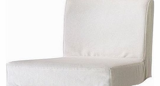  HENRIKSDAL - Cover for bar stool with backrest, Gobo white