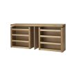 Ikea MALM 3-Piece Headboard/Bed Shelf Set
