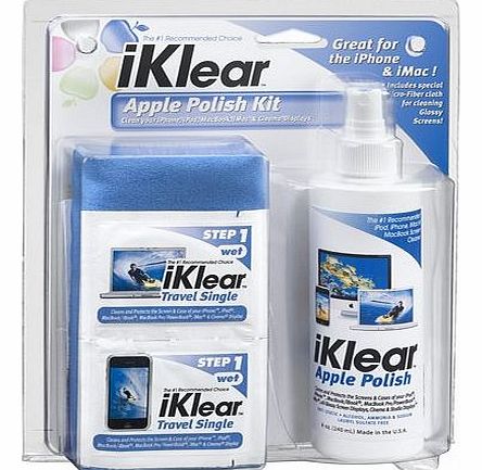 iKlear Apple Polish Kit for Apple Devices, HDTVs, Plasma 