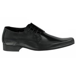 Ikon Male Lam Side Lace Leather Upper in Black