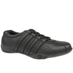 Ikon Male Morgan Manmade Upper Fashion Trainers in Black