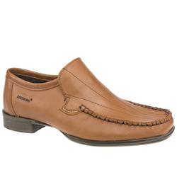 Male Paisley Stitch Loafer Leather Upper in Tan