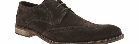Ikon mens ikon dark brown poster pace brogue shoes
