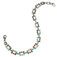 Ileana Creations Ethnic Colors Swarovski Crystal Bracelet