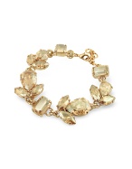 Ileana Creations Retro Swarovski Crystal Gold Plated Bracelet