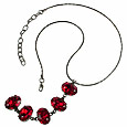 Ileana Creations Swarovski Crystal Necklace with Red Crystal