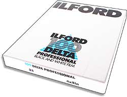 Ilford Delta 100 - 4x5 (5x4) Sheet Film (25)