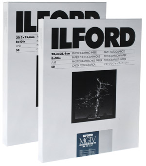 ilford Multigrade Black and White Paper - MGIV 10x8 Pearl - 100 sheets (50x2)