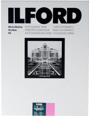 ilford Multigrade Black and White Paper - MGIV 16x12 Glossy - 50 sheets