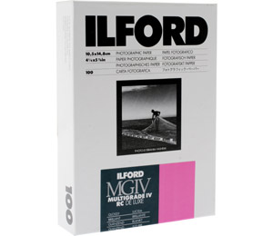 ilford Multigrade Black and White Paper - MGIV 6x4 Glossy - 100 sheets