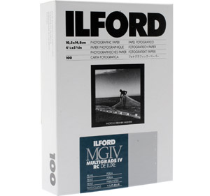 Ilford Multigrade Black and White Paper - MGIV 6x4 Pearl - 100 sheets