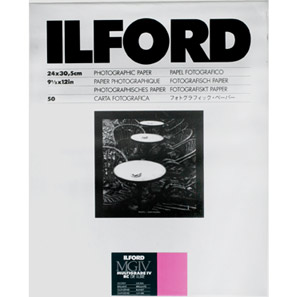 Ilford Multigrade Black and White Paper - MGIV 9.5 x 12inch - Glossy - 50 sheets