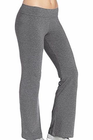 iLoveSIA Womens Bootleg Pant Casual Workout UK Size S 31inch Inseam Grey
