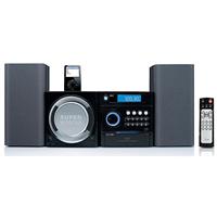 iLuv Mini MP3 Stereo System with iPod Docking Station: USB S/MMCSlot (Black)