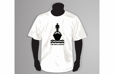 Im On A Boat White T-Shirt Large ZT