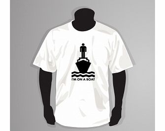 Im On A Boat White T-Shirt Small ZT Xmas gift