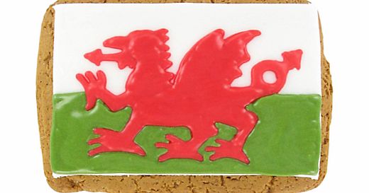 Image on Food Welsh Flag Biscuit, 70g
