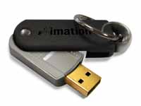 IMATION 22359 USB 2.0 pivot flash drive with 1GB
