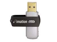 IMATION 4GB USB flash drive, with swivel design