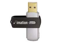 IMATION 4GB USB flash drive, with swivel design