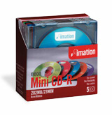 Imation CD-R 210MB 8c Neon in Slimline Cases