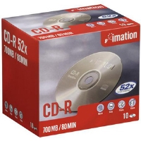 IMATION CDR 700 MB - 80 MIN. 52X 10-PK SHOWBOX