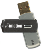 Imation USB 2.0 Swivel Flash Drive - 32 GB