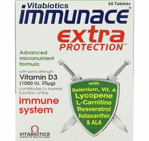 Immunace Vitabiotics Immunace Extra Protection Tablets 30 Tablets