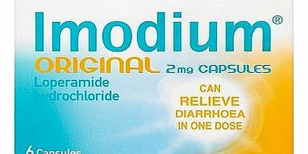 Imodium Original 2mg Capsules - 6 Capsules