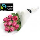 Imogen Stone 10 Pink Fairtrade Roses