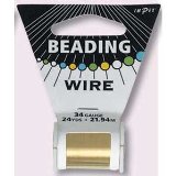Impex Beading Wire, 34 Gauge - Gold