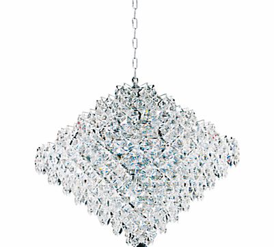 Impex Elenya Chandelier, Chrome, 18 Light