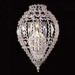 Impex Lighting Clear Beaded Crystal Wall Light