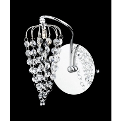 Impex Lighting Grape Chrome and Crystal Wall Light