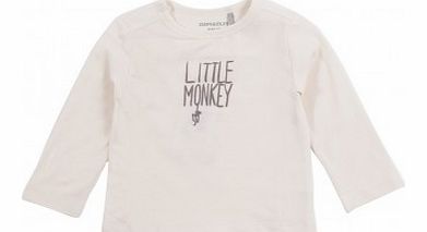 Little Monkey long sleeve T-shirt Ecru `6