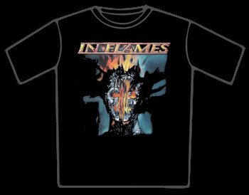 In Flames Burning Head T-Shirt