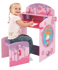 in the night garden Wooden Desk and Stool